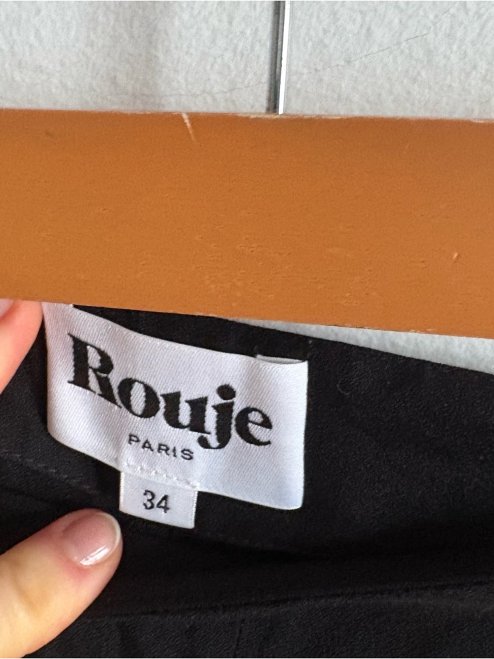 Rouje Sz 2 (34) Gino Black Cropped Minimalist Flare Pants - Picture 4 of 14